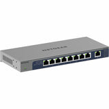 Netgear 8-Port Gigabit Ethernet Unmanaged Switch with 1 Dedicated 10G/Multi-Gig Port — GS108MX-100NAS