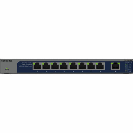 Netgear 8-Port Gigabit Ethernet Unmanaged Switch with 1 Dedicated 10G/Multi-Gig Port — GS108MX-100NAS