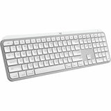 Logitech MX Keys S for Mac, Wireless Keyboard, Fluid, Precise Laptop-Like Typing, Programmable Keys, Backlit, Bluetooth, Pale Grey — 920-011622