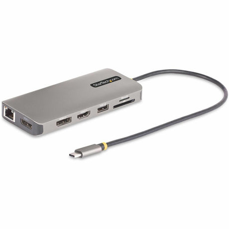 StarTech.com USB-C Triple-Monitor Multiport Adapter, Dual 4K 60Hz + 4K 30Hz HDMI & DP, 4x USB-A, 100W PD Pass-Through, GbE, SD Card Reader — 154B-USBC-MULTIPORT