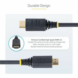 StarTech.com 3ft (0.9m) Premium Certified High Speed HDMI Cable, 4K 60Hz/1440p 144Hz, 18Gbps, UHD HDMI 2.0 Cord, TPE Jacket — HDMI2-CABLE-4K60-3F