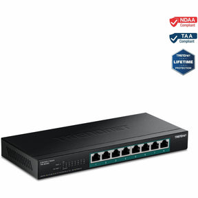 TRENDnet 8-Port 2.5G PoE++ Switch, TPE-BG380, 8 x 2.5 GB PoE++ Ports, 230W PoE Power Budget, 40Gbps Switching Capacity, NDAA + TAA Compliant, Lifetime TRENDnet Protection
