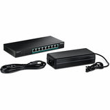 TRENDnet 8-Port 2.5G PoE++ Switch, TPE-BG380, 8 x 2.5 GB PoE++ Ports, 230W PoE Power Budget, 40Gbps Switching Capacity, NDAA + TAA Compliant, Lifetime TRENDnet Protection