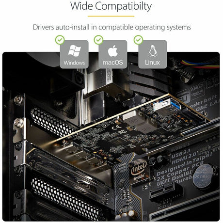 StarTech.com 5-Port USB PCIe Card, USB 3.2 10Gbps, PCI Express Card with 4x USB-C Ports, 1x USB-A Internal Port — PS4C3IA3-USB-C-CARD