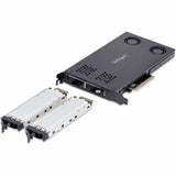 StarTech.com Dual-Bay M.2 NVMe SSD to PCIe x8 Removable Mobile Rack; Bifurcation Required; Tool-less Installation, PCIe Hot-Swap Drive Bay — 2M2-REMOVABLE-PCIE