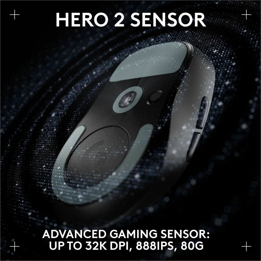 Logitech G PRO X SUPERLIGHT 2 DEX LIGHTSPEED Wireless Gaming Mouse, 60g Pro-Grade Lightweight Mouse With 5 Programmable Buttons, 32k DPI Sensor, USB-C Charging, for PC/Mac - Black — 910-007328