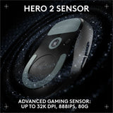 Logitech G PRO X SUPERLIGHT 2 DEX LIGHTSPEED Wireless Gaming Mouse, 60g Pro-Grade Lightweight Mouse With 5 Programmable Buttons, 32k DPI Sensor, USB-C Charging, for PC/Mac - Black — 910-007328
