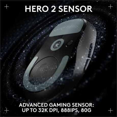 Logitech G PRO X SUPERLIGHT 2 DEX LIGHTSPEED Wireless Gaming Mouse, 60g Pro-Grade Lightweight Mouse With 5 Programmable Buttons, 32k DPI Sensor, USB-C Charging, for PC/Mac - Black — 910-007328