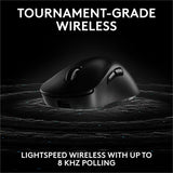 Logitech G PRO X SUPERLIGHT 2 DEX LIGHTSPEED Wireless Gaming Mouse, 60g Pro-Grade Lightweight Mouse With 5 Programmable Buttons, 32k DPI Sensor, USB-C Charging, for PC/Mac - Black — 910-007328