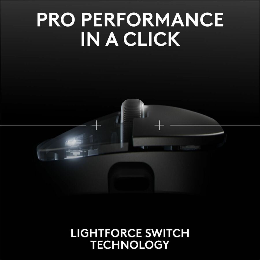 Logitech G PRO X SUPERLIGHT 2 DEX LIGHTSPEED Wireless Gaming Mouse, 60g Pro-Grade Lightweight Mouse With 5 Programmable Buttons, 32k DPI Sensor, USB-C Charging, for PC/Mac - Black — 910-007328