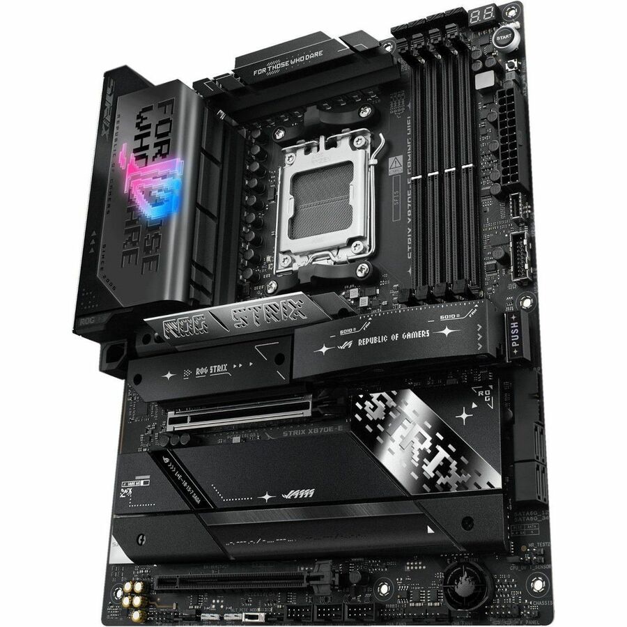 Asus ROG Strix X870E-E GAMING WIFI Gaming Desktop Motherboard - AMD X870E Chipset - Socket AM5 - ATX — ROGSTRIXX870E-EGAMINGWIFI