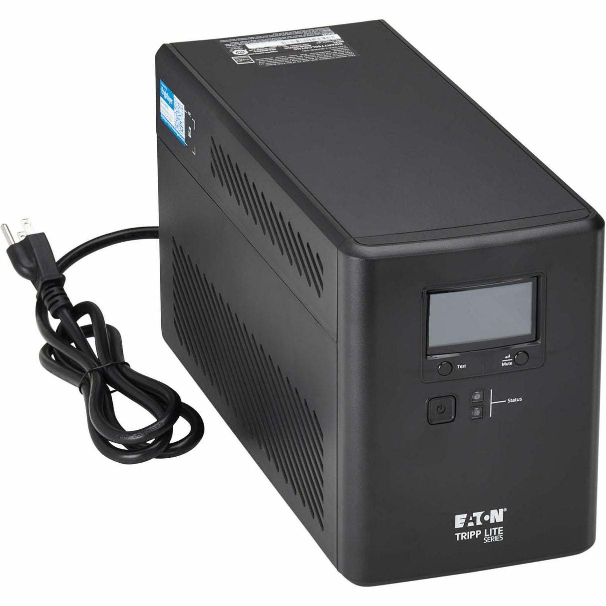 Eaton Tripp Lite Series 750VA 500W 120V Line-Interactive Cloud-Connected UPS with Remote Monitoring - 10 NEMA 5-15R Outlets (5 Surge + 5 Surge and Battery Backup), LCD, 5-15P Plug, Tower — SMART750LCDTNC