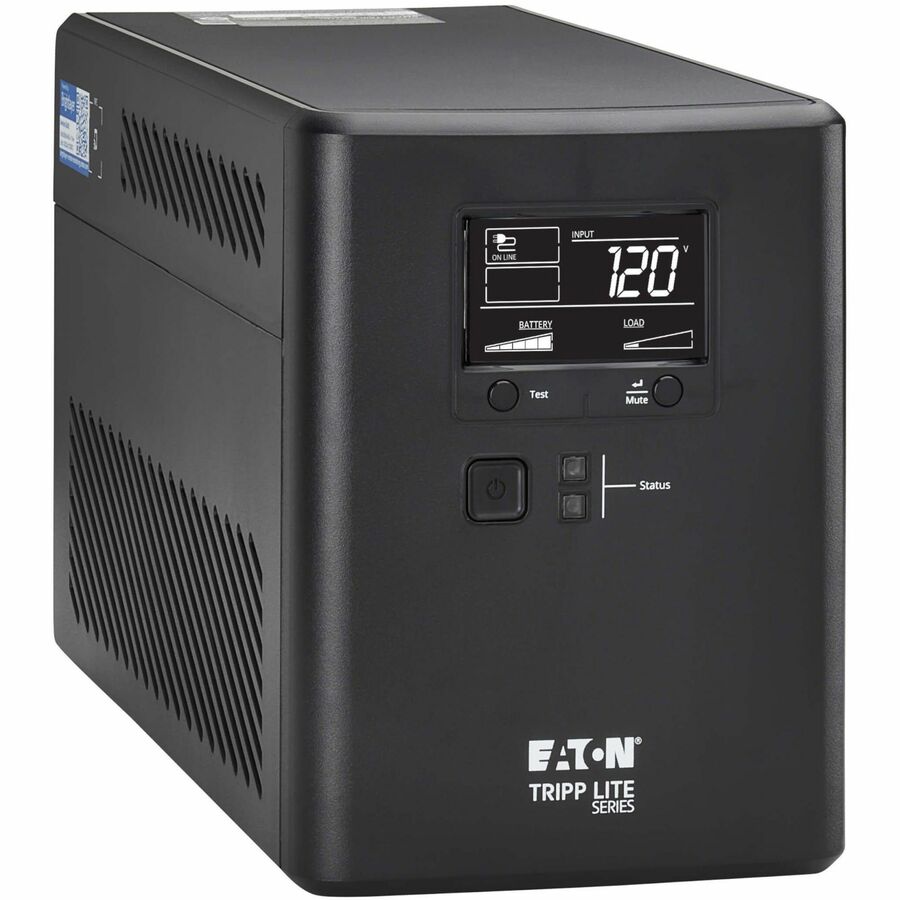 Eaton Tripp Lite Series 750VA 500W 120V Line-Interactive Cloud-Connected UPS with Remote Monitoring - 10 NEMA 5-15R Outlets (5 Surge + 5 Surge and Battery Backup), LCD, 5-15P Plug, Tower — SMART750LCDTNC