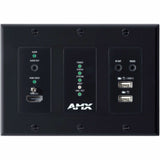 AMX 4K60 MWC/Dante AV-A Decoder Wallplate — AMX-N26D013