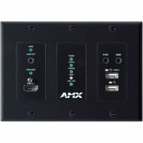 AMX 4K60 MWC/Dante AV-A Decoder Wallplate — AMX-N26D013