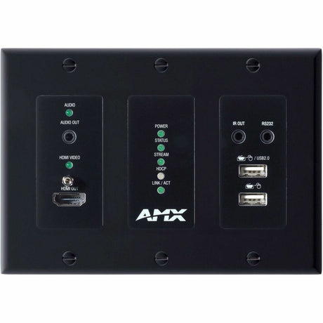 AMX 4K60 MWC/Dante AV-A Decoder Wallplate — AMX-N26D013