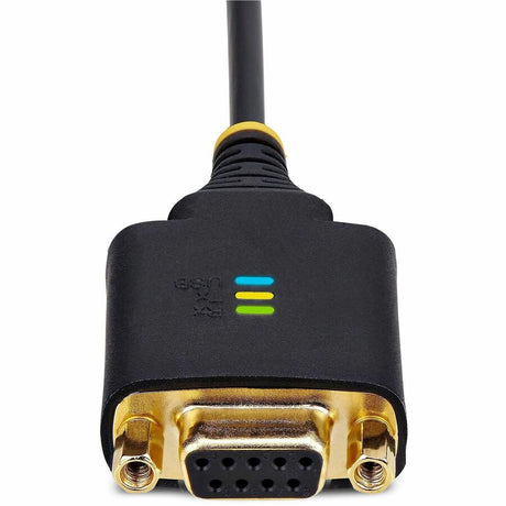 StarTech.com 1ft/30cm USB to Null Modem Serial Adapter Cable, COM Retention, FTDI, RS232, Changeable DB9 Nuts/Screws, Windows/macOS/Linux — 1P1FFCN-USB-SERIAL