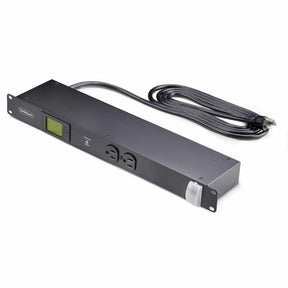 StarTech.com 8-Outlet Horizontal Rack Mount PDU, 1U Server Power Distribution Strip w/Surge Protector, 125V/15A, 8ft/2.4m Power Cord, TAA — 8NM8-RACK-MOUNT-PDU