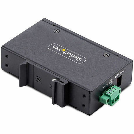 StarTech.com 5-Port Unmanaged Industrial Network Switch, 10/100/1000 Ethernet, DIN Rail/Wall-Mount, IP30 Rated, -40F-167F, 9~60V DC, TAA — I51G-ETHERNET-SWITCH