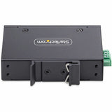 StarTech.com 5-Port Unmanaged Industrial Network Switch, 10/100/1000 Ethernet, DIN Rail/Wall-Mount, IP30 Rated, -40F-167F, 9~60V DC, TAA — I51G-ETHERNET-SWITCH