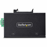 StarTech.com 5-Port Unmanaged Industrial Network Switch, 10/100/1000 Ethernet, DIN Rail/Wall-Mount, IP30 Rated, -40F-167F, 9~60V DC, TAA — I51G-ETHERNET-SWITCH
