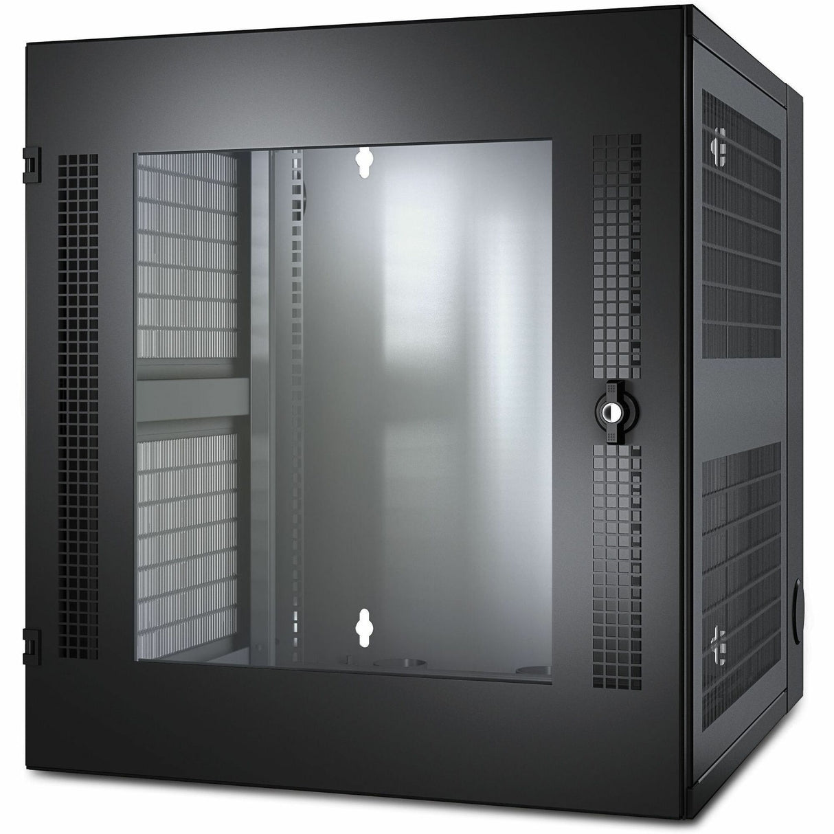 APC NetShelter 13U Wallmount Rack Cabinet Glass Door Double Hinged Server Depth — AR100