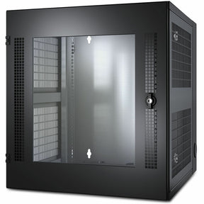 APC NetShelter 13U Wallmount Rack Cabinet Glass Door Double Hinged Server Depth — AR100