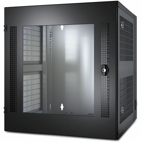 APC NetShelter 13U Wallmount Rack Cabinet Glass Door Double Hinged Server Depth — AR100