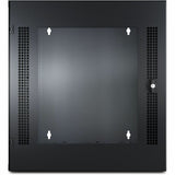 APC NetShelter 13U Wallmount Rack Cabinet Glass Door Double Hinged Server Depth — AR100