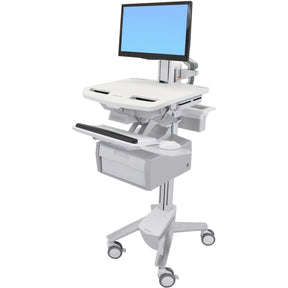 Ergotron StyleView Cart with LCD Pivot, 1 Tall Drawer (1x1) — SV43-13B0-0