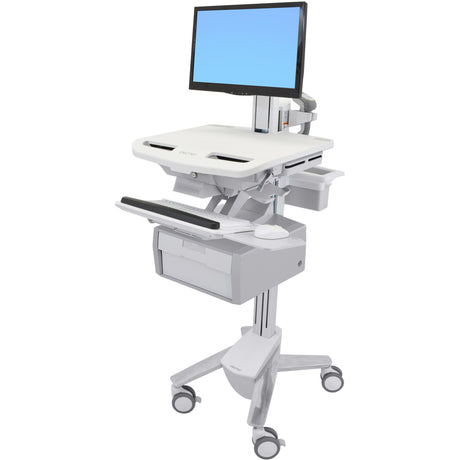 Ergotron StyleView Cart with LCD Pivot, 1 Tall Drawer (1x1) — SV43-13B0-0