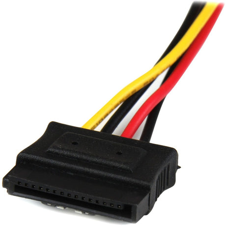 StarTech.com 12in LP4 to 2x Latching SATA Power Y Cable Splitter Adapter - 4 Pin Molex to Dual SATA — PYO2LP4LSATA