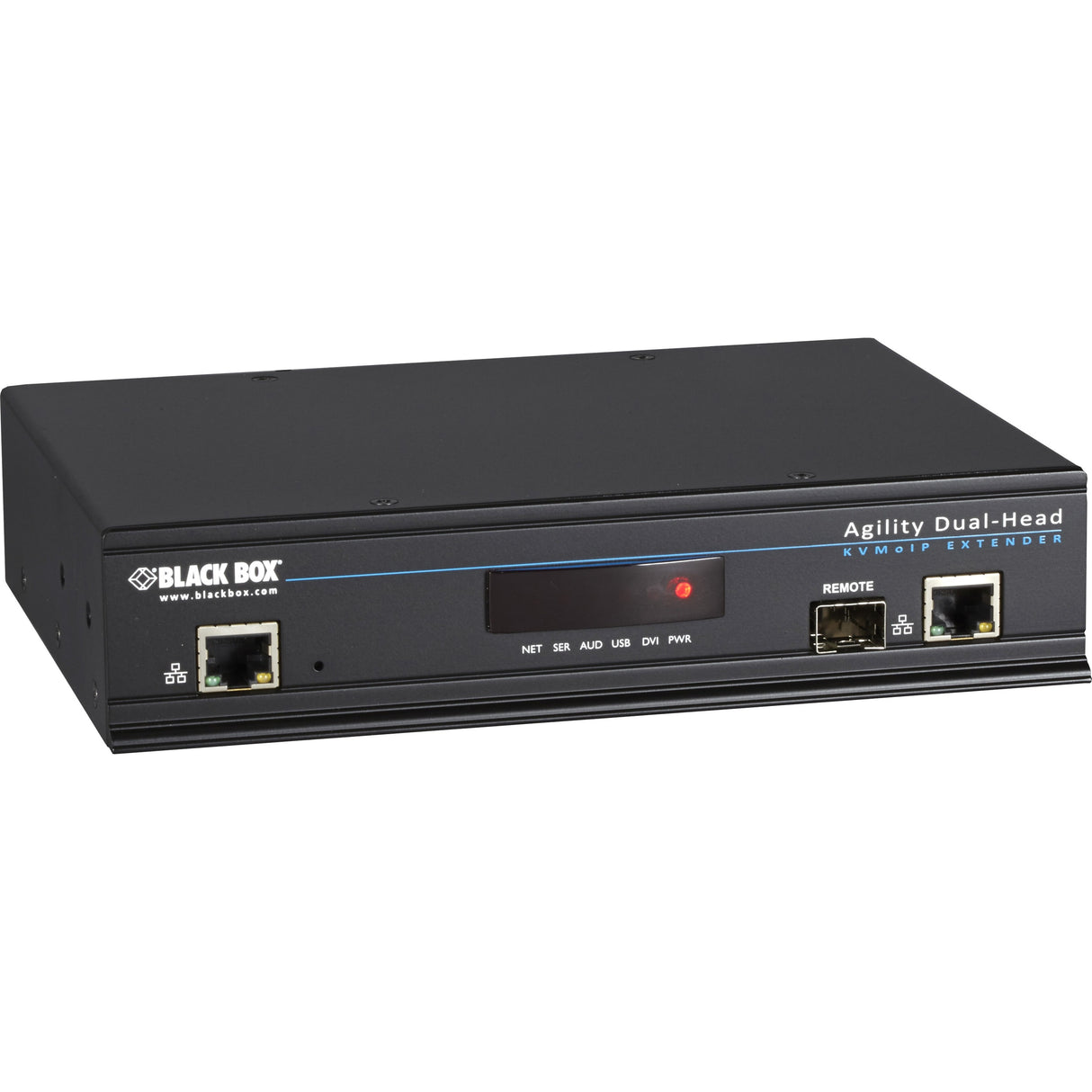 Black Box Agility KVM-Over-IP Matrix, Dual-Head DVI-D, USB 2.0, KVM Receiver — ACR1020A-R