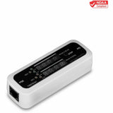 TRENDnet Inline PoE Tester, TC-NTP1, Tests 4PPoE, PoE+, PoE & Passive PoE Technology, Wattage, Voltage, Amperage, Polarity, LED Display, Battery-Free, Troubleshoot PoE Issues, IEEE 802.3af/at/bt — TC-NTP1