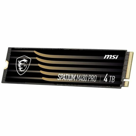 MSI SPATIUM M480 PRO 4 TB Solid State Drive - M.2 2280 Internal - PCI Express NVMe (PCI Express NVMe 4.0 x4) — SM480PN4TB