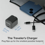 Plugable 30W USB-C GaN Charger - MagSafe-Compatible, Fast Charging for iPhone, iPad, Galaxy & USB-C Devices — PS-30C1B