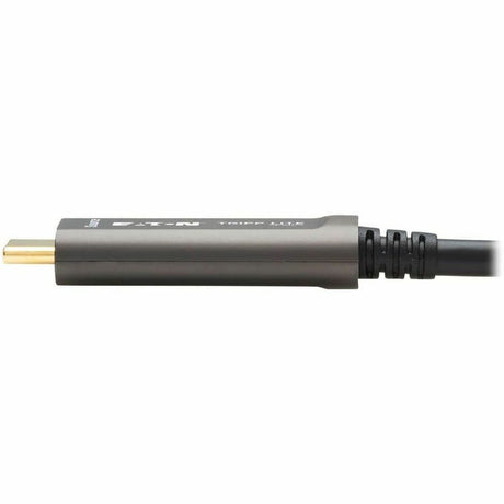 Eaton Tripp Lite Series USB-C to USB-C Plenum-Rated Fiber Active Optical Cable (AOC) - 4K 60 Hz, HDR, 4:4:4, M/M, Black, 15 m (49 ft.), Video-Only — U420F-15M-V
