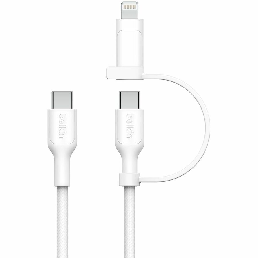 Belkin BoostCharge Pro 2-in-1 Cable with USB-C and Lightning Connector — CAC003fq1.5MWH