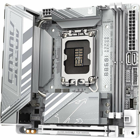 Aorus Ultra Durable B860I AORUS PRO ICE Gaming Desktop Motherboard - Intel B860 Chipset - Socket LGA-1851 - Mini ITX — B860I AORUS PRO ICE