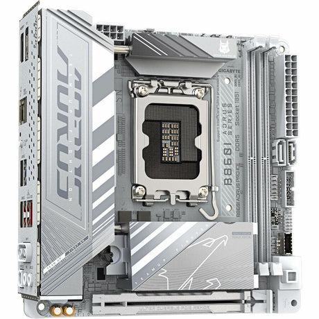 Aorus Ultra Durable B860I AORUS PRO ICE Gaming Desktop Motherboard - Intel B860 Chipset - Socket LGA-1851 - Mini ITX — B860I AORUS PRO ICE