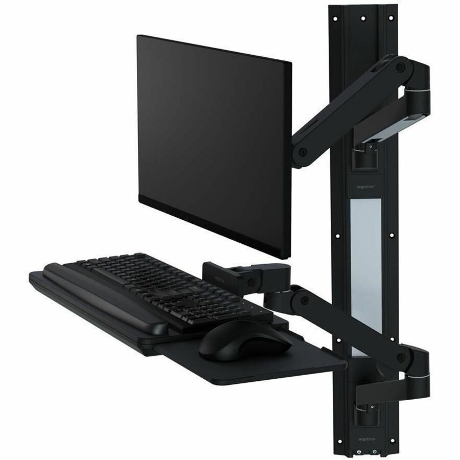 Ergotron Wall Mount for Keyboard, Monitor - Black — 45-696-292