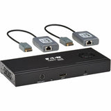 Eaton Tripp Lite Series 2-Port DisplayPort to DisplayPort Splitter/Extender Kit over Cat6, MST Hub, 8K/4K 60 Hz, DP 1.4, Up to 230 ft. (70 m), TAA — B156E-002-8K-K