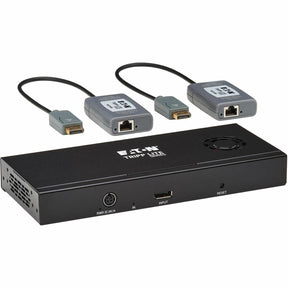 Eaton Tripp Lite Series 2-Port DisplayPort to DisplayPort Splitter/Extender Kit over Cat6, MST Hub, 8K/4K 60 Hz, DP 1.4, Up to 230 ft. (70 m), TAA — B156E-002-8K-K