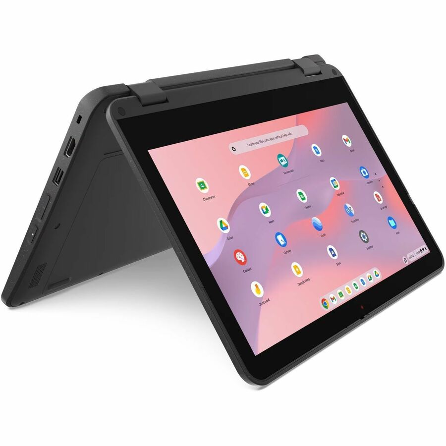 Lenovo 500e Chromebook Gen 4s 83N80000US 11.6" Touchscreen Convertible 2 in 1 Chromebook - HD - Intel N-Series N150 - 4 GB - 64 GB Flash Memory - English Keyboard - Gray — 83N80000US
