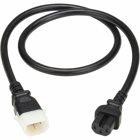 Eaton Tripp Lite Series PDU Power Cord, C15 to P-Lock C14 - Heavy-Duty, 15A, 250V, 14 AWG, 3 ft. (0.9 m), Black — P018-E03