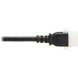 Eaton Tripp Lite Series PDU Power Cord, C15 to P-Lock C14 - Heavy-Duty, 15A, 250V, 14 AWG, 3 ft. (0.9 m), Black — P018-E03