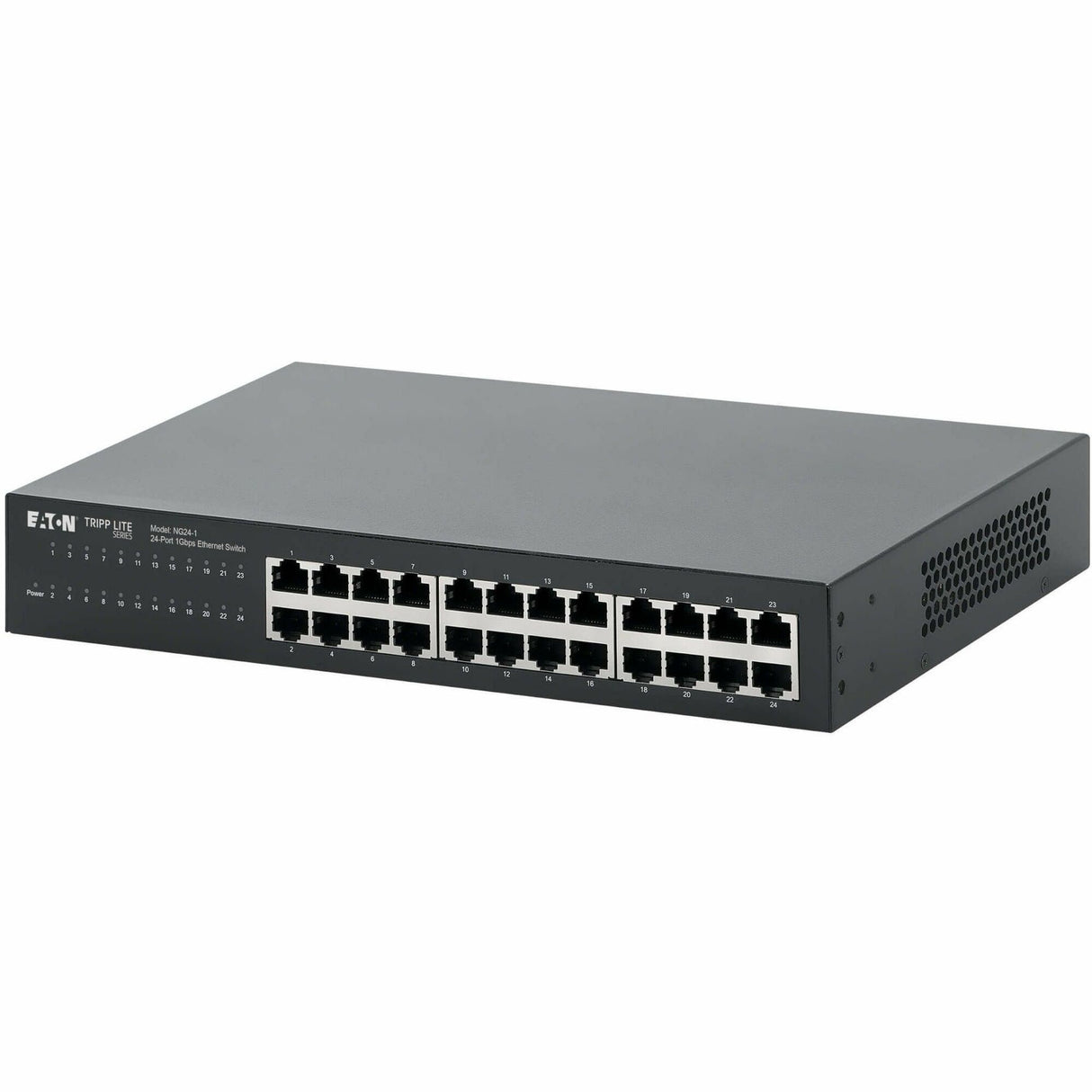 Eaton Tripp Lite Series 24-Port 10/100/1000 Mbps Desktop Gigabit Ethernet Unmanaged Switch, Metal Enclosure — NG24-1