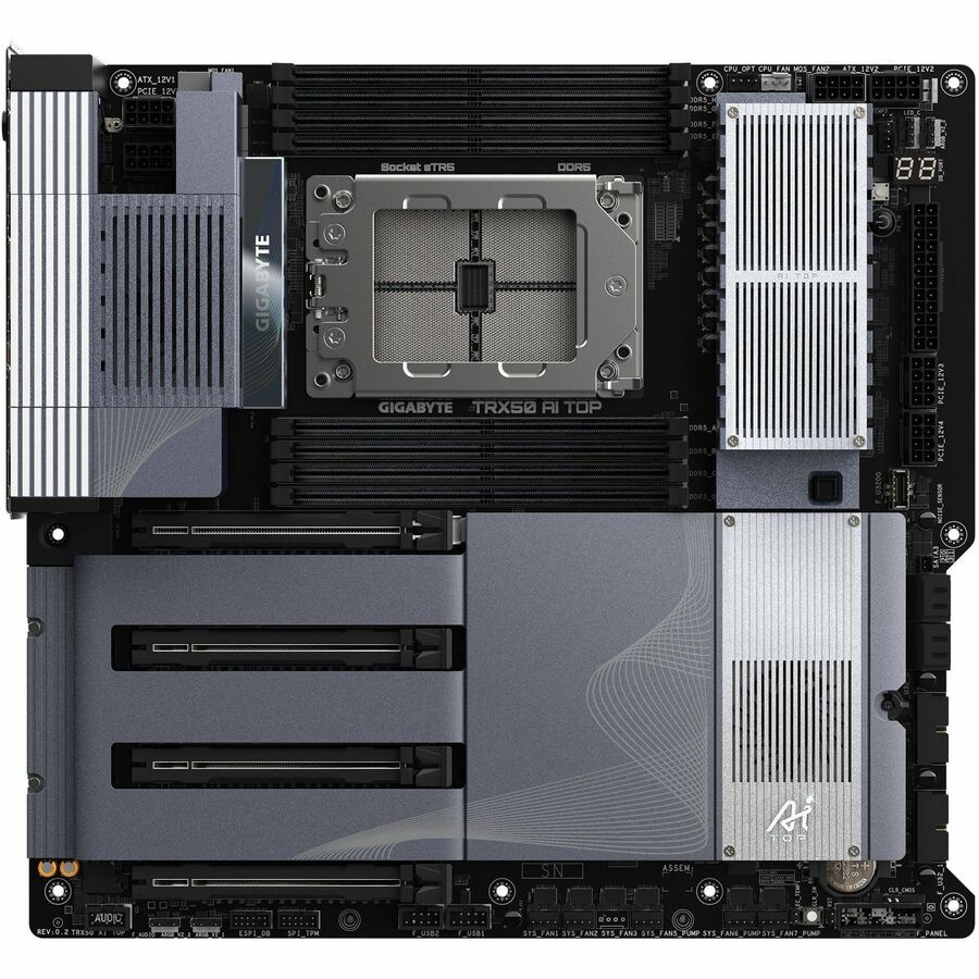 Gigabyte Ultra Durable TRX50 AI TOP Gaming Desktop Motherboard - AMD TRX50 Chipset - Socket sTR5 - Extended ATX — TRX50 AI TOP