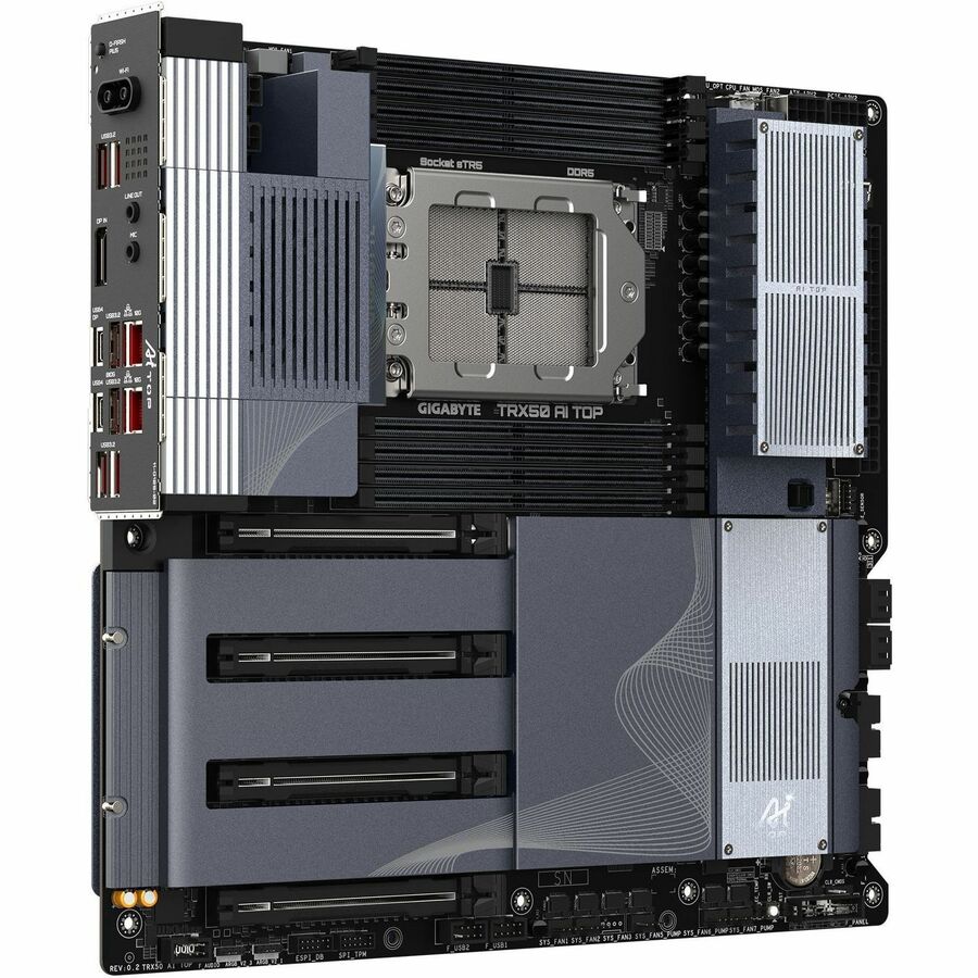 Gigabyte Ultra Durable TRX50 AI TOP Gaming Desktop Motherboard - AMD TRX50 Chipset - Socket sTR5 - Extended ATX — TRX50 AI TOP