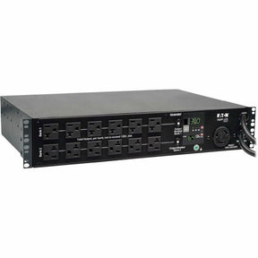 Eaton Tripp Lite Series 2.9kW Single-Phase Local Metered Automatic Transfer Switch PDU, 2 120V L5-30P Inputs, 24 5-15/20R & 1 L5-30R Outputs, 2U, TAA — PDUMH30AT